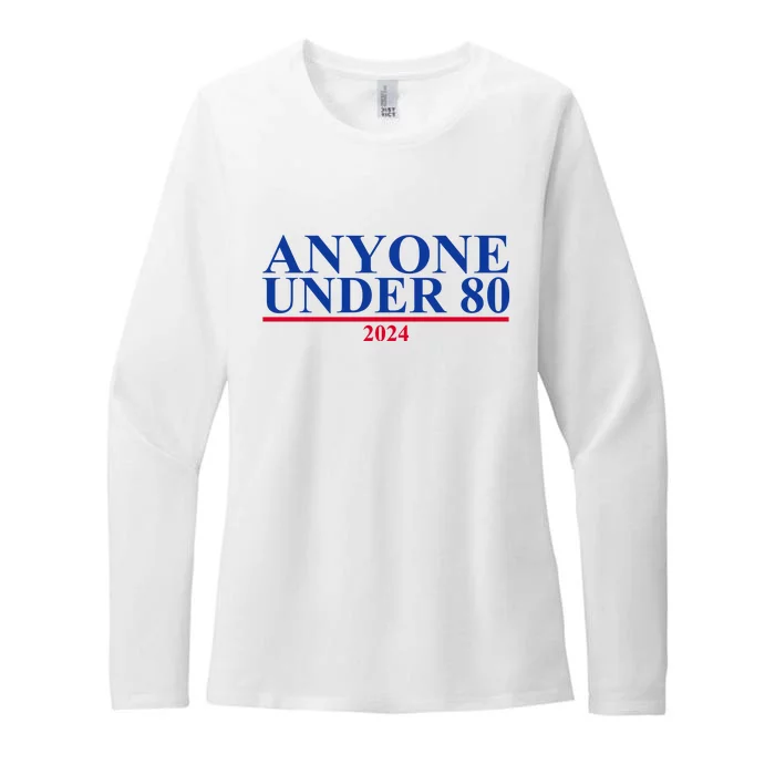 Anyone Under 80 Funny 2024 Election Womens CVC Long Sleeve Shirt