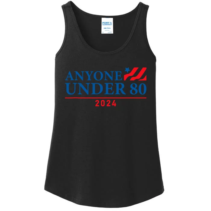 Anyone Under 80 2024 FUNNY Ladies Essential Tank