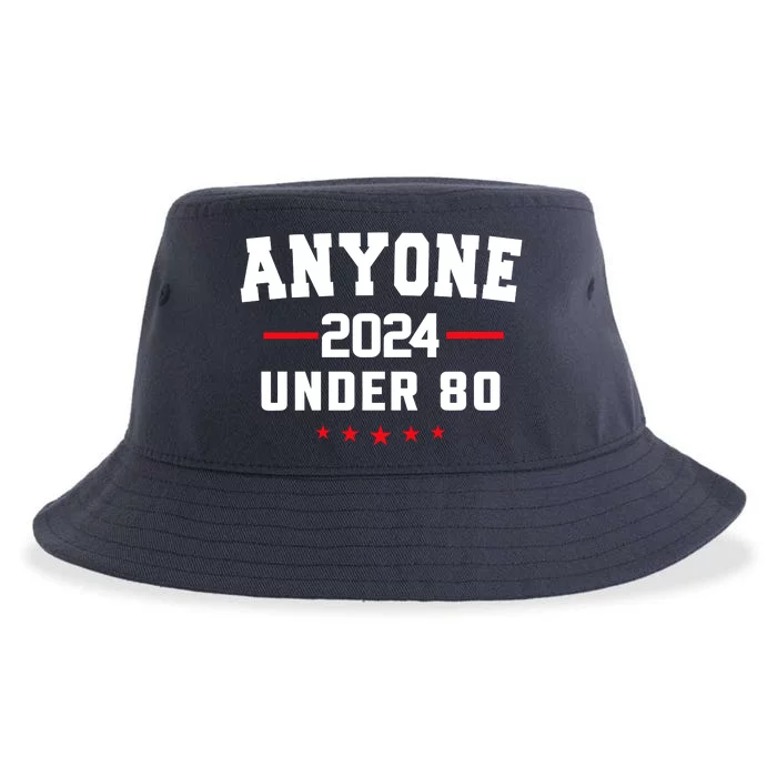 Anyone Under 80 2024 Funny Sustainable Bucket Hat