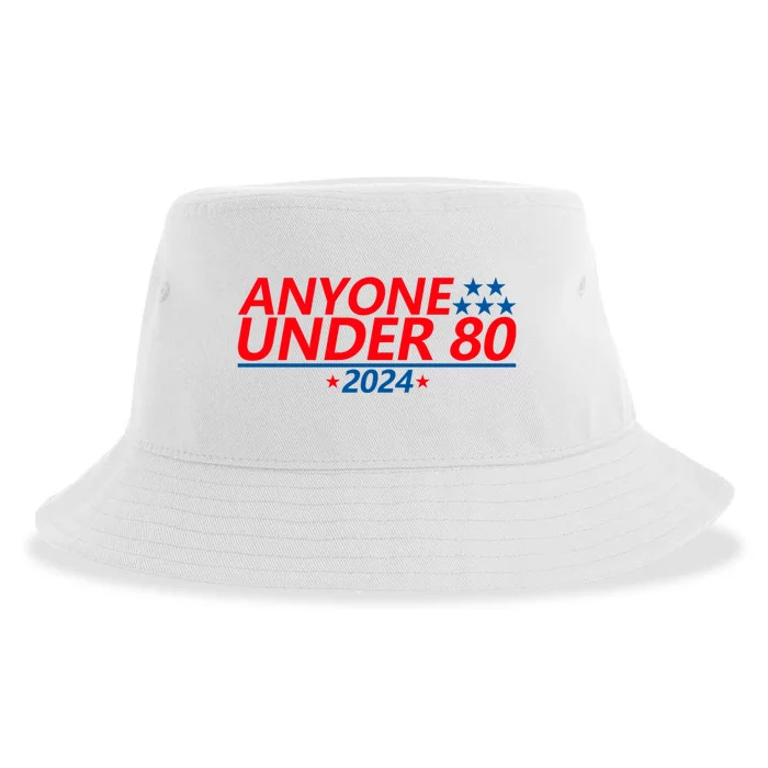 Anyone Under 80 2024 Funny Sustainable Bucket Hat