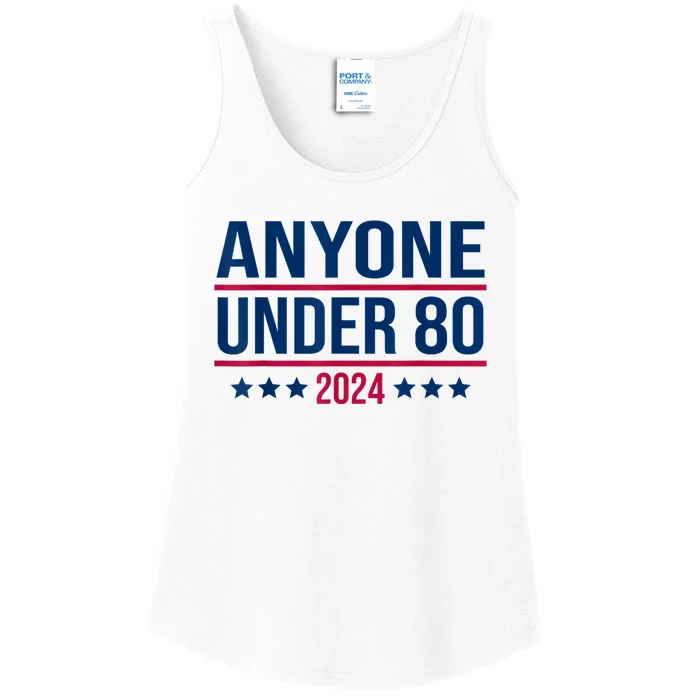 Anyone Under 80 2024 Funny President Election Vote Ladies Essential Tank