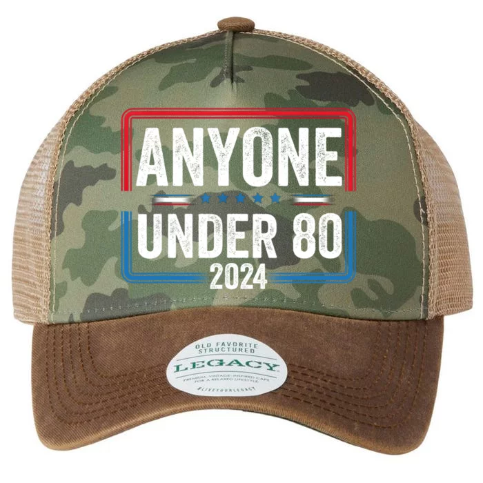 Anyone Under 80 2024 Funny President Election Vote Legacy Tie Dye Trucker Hat