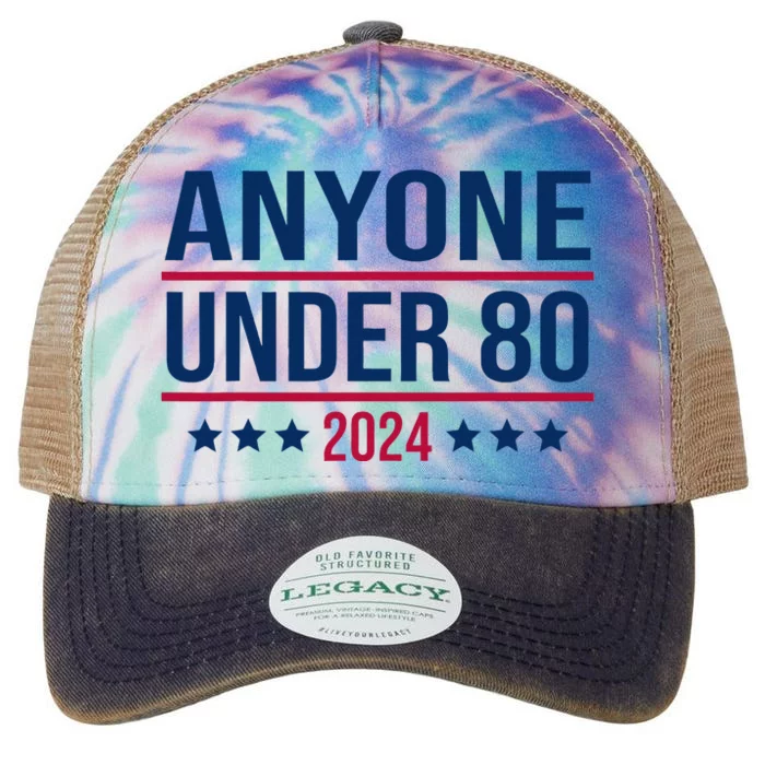 Anyone Under 80 2024 President Election Vote Legacy Tie Dye Trucker Hat