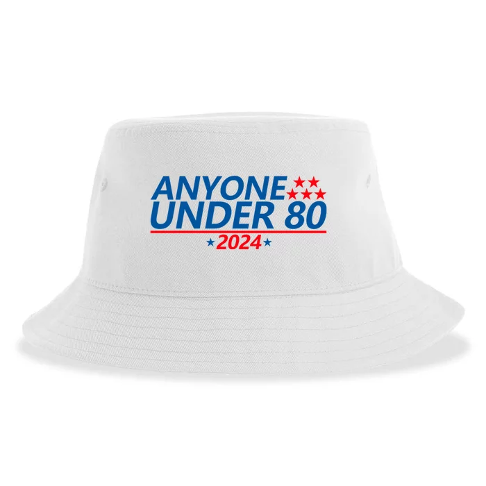 Anyone Under 80 2024 FUNNY Sustainable Bucket Hat