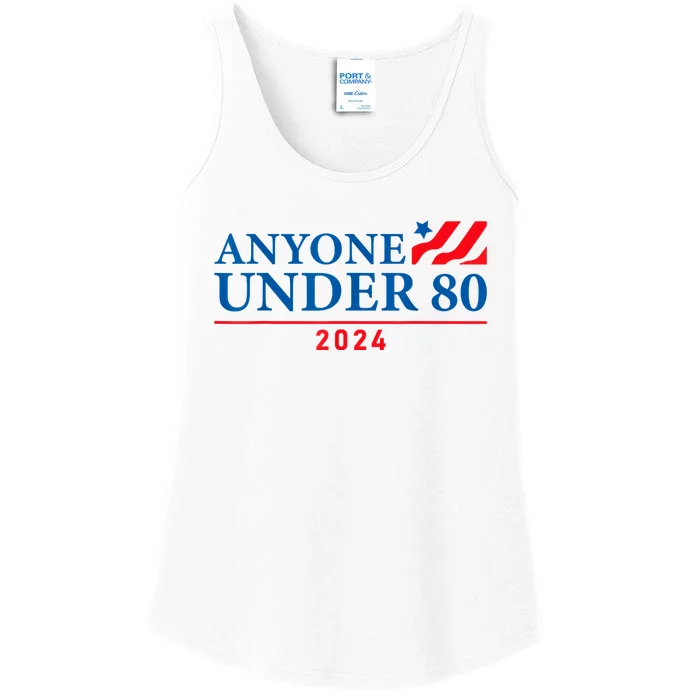 Anyone Under 80 2024 Funny President Election Vote Ladies Essential Tank