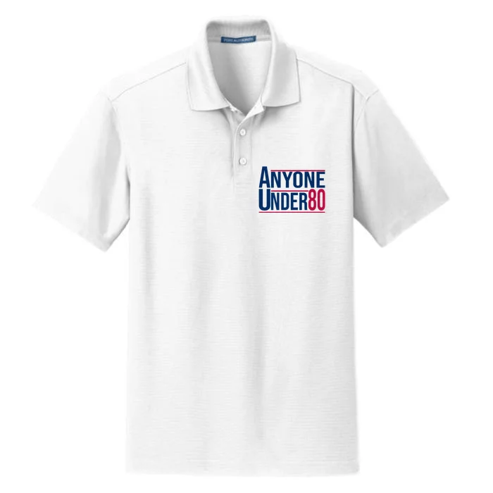 Anyone Under 80 2024 Funny President Election Vote Dry Zone Grid Performance Polo