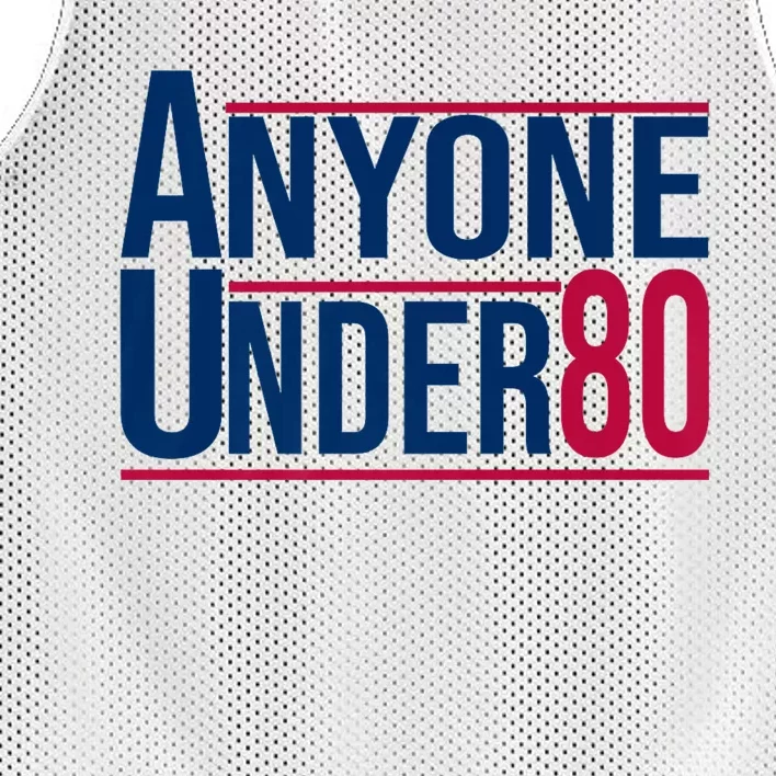 Anyone Under 80 2024 Funny President Election Vote Mesh Reversible Basketball Jersey Tank