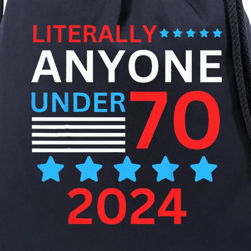 Anyone Under 80 70 2024 Election President Congress Term Drawstring Bag