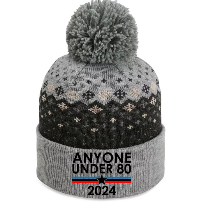 Anyone Under 80 2024 Funny Political The Baniff Cuffed Pom Beanie