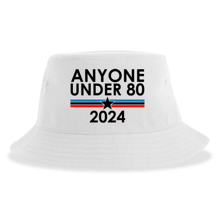 Anyone Under 80 2024 Funny Political Sustainable Bucket Hat