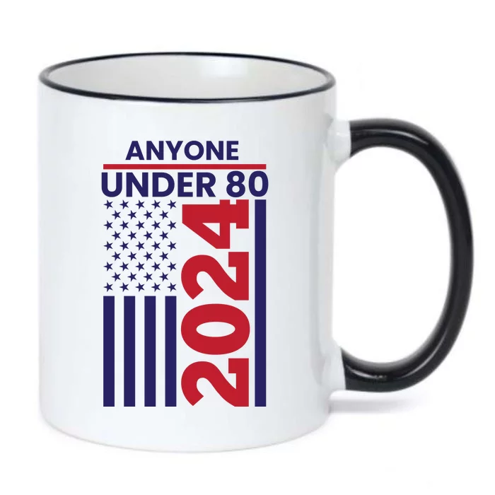 Anyone Under 80 Funny 2024 Black Color Changing Mug