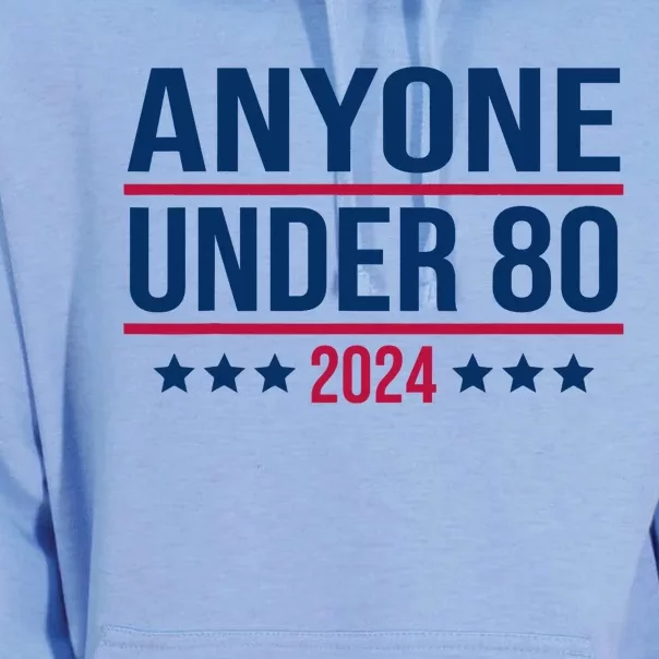 Anyone Under 80 2024 Funny President Election Vote Unisex Surf Hoodie