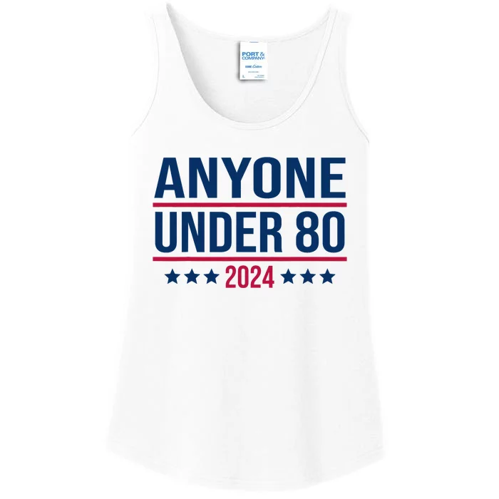 Anyone Under 80 2024 Funny President Election Vote Ladies Essential Tank