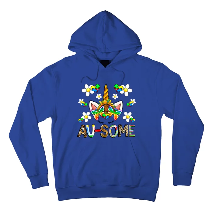 Ausome Unicorn Autism Awareness Neurodiversity Celebration Gift Hoodie