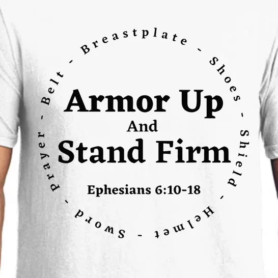 Armor Up Apparel Armor Up Stand Firm Ephesians 61018 Pajama Set