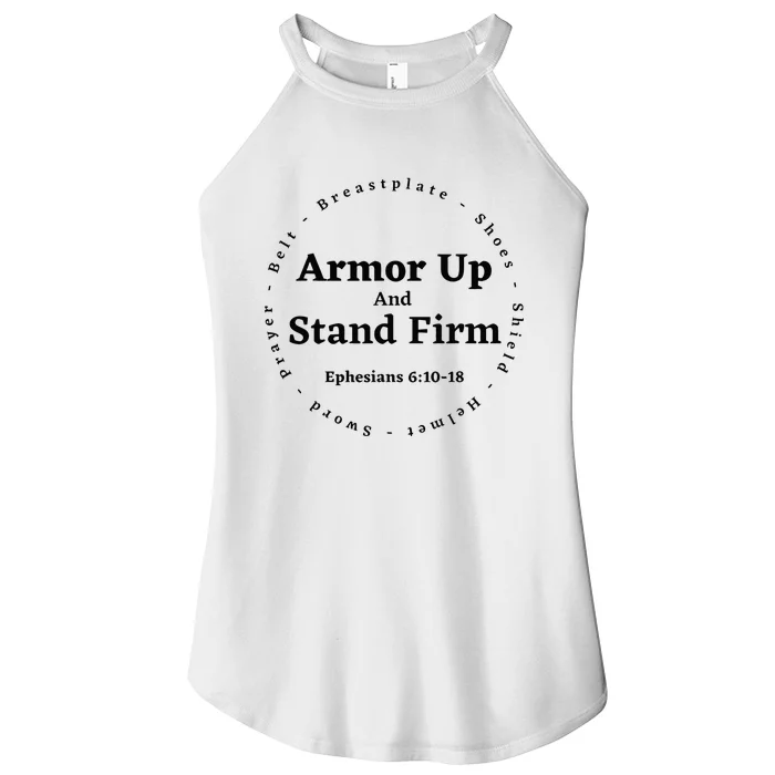 Armor Up Apparel Armor Up Stand Firm Ephesians 61018 Women’s Perfect Tri Rocker Tank