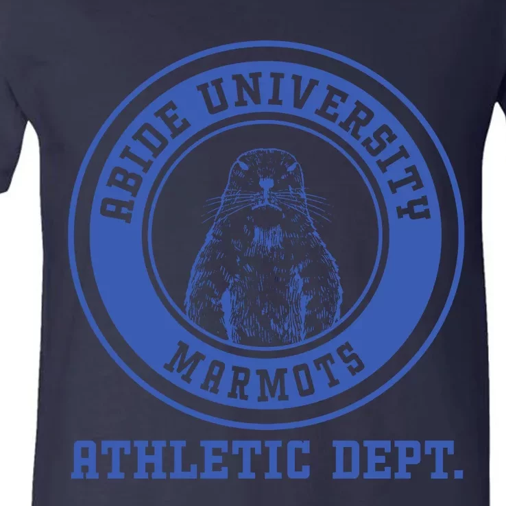 Abide University Athletic Dept. Marmots V-Neck T-Shirt