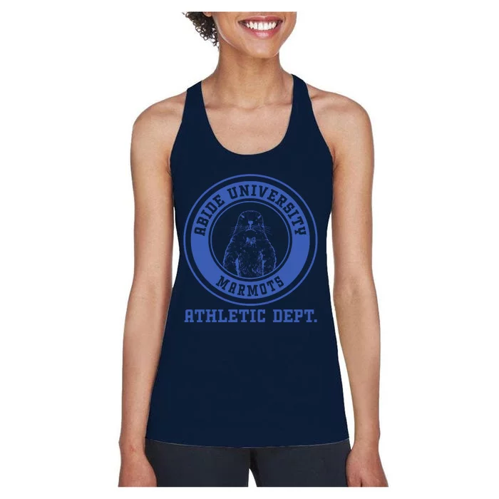 Abide University Athletic Dept. Marmots Women's Racerback Tank