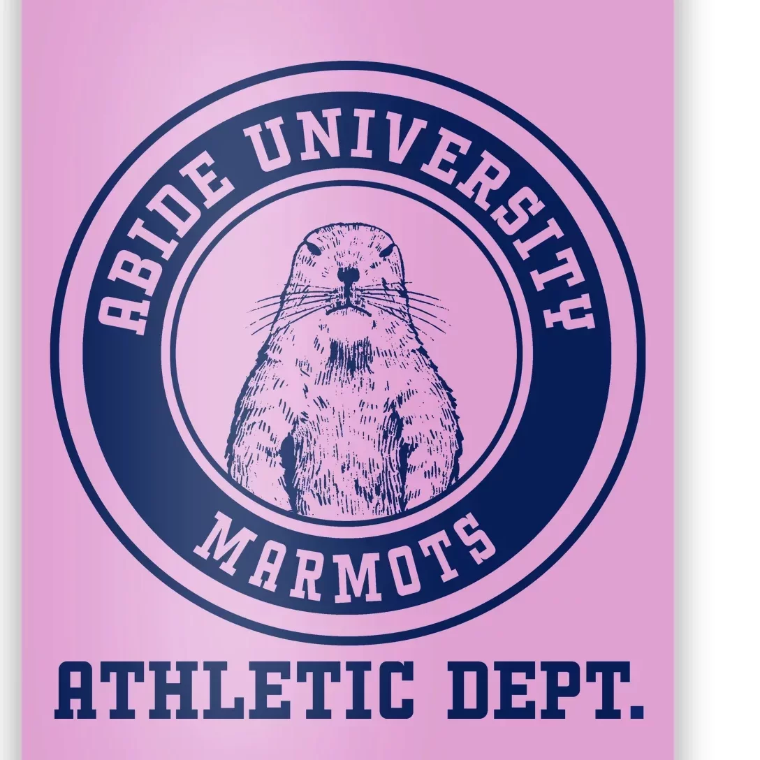 Abide University Athletic Dept. Marmots Poster