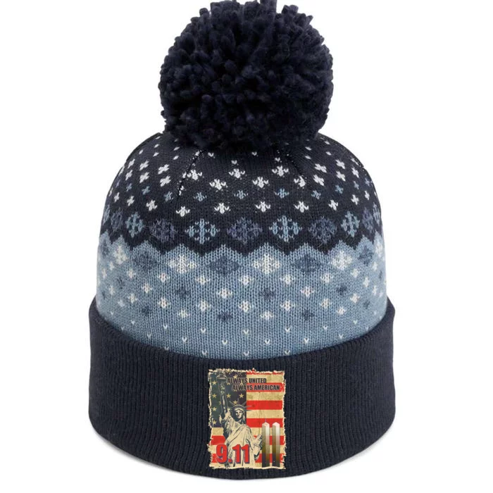 Always United Always American September 11 Memorial The Baniff Cuffed Pom Beanie