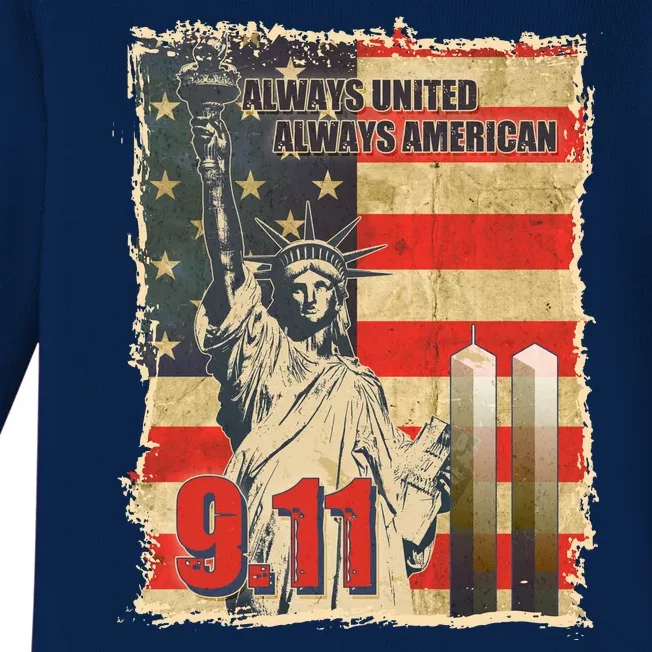 Always United Always American September 11 Memorial Baby Long Sleeve Bodysuit