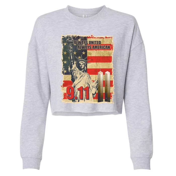 Always United Always American September 11 Memorial Cropped Pullover Crew