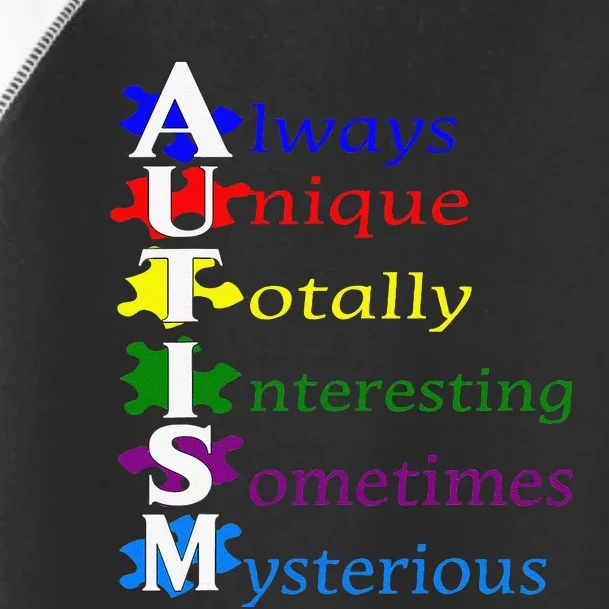 Always Unique Awesome Autism Awareness Supporters Toddler Fine Jersey T-Shirt