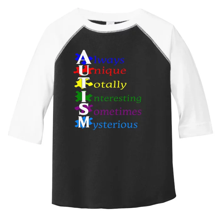 Always Unique Awesome Autism Awareness Supporters Toddler Fine Jersey T-Shirt