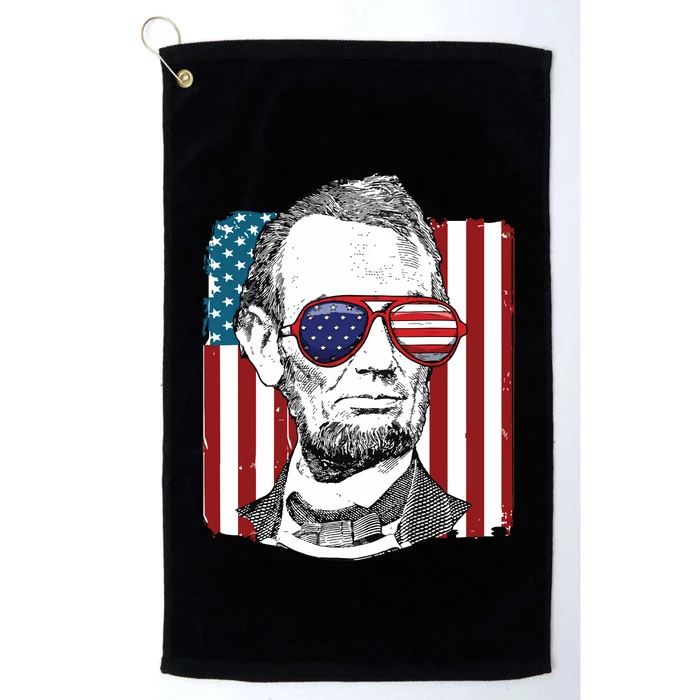 America Usa Abe Lincoln 4th Of July Platinum Collection Golf Towel