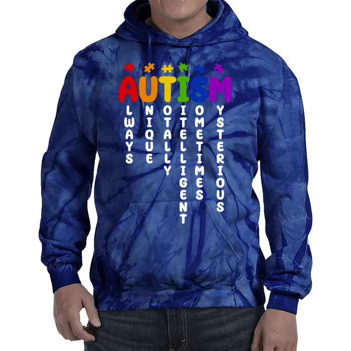 Always Unique Autism Definition Quote Tie Dye Hoodie