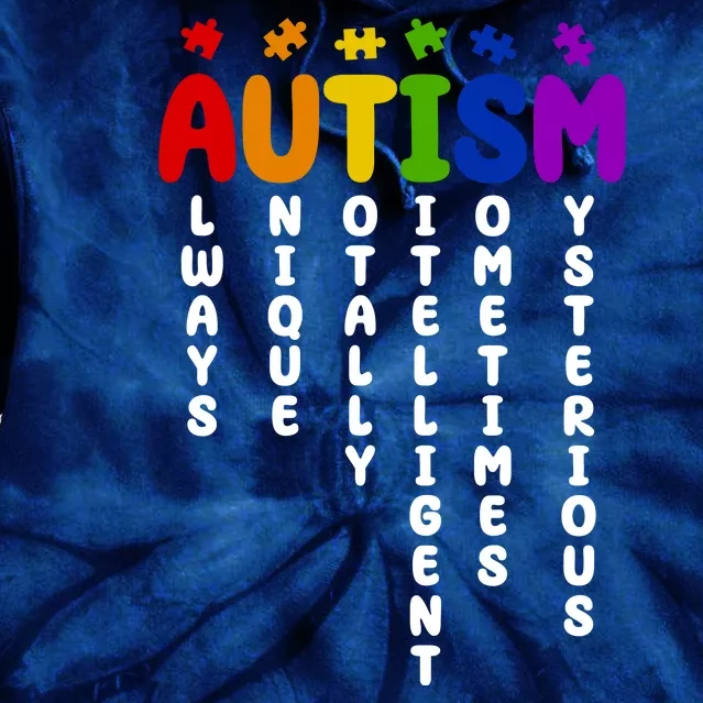 Always Unique Autism Definition Quote Tie Dye Hoodie