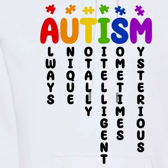 Always Unique Autism Definition Quote Premium Hoodie