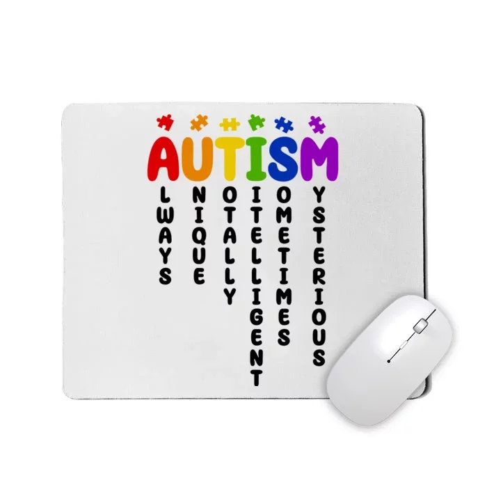 Always Unique Autism Definition Quote Mousepad