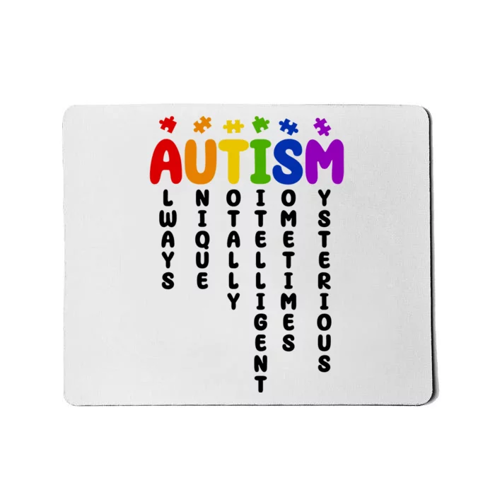 Always Unique Autism Definition Quote Mousepad