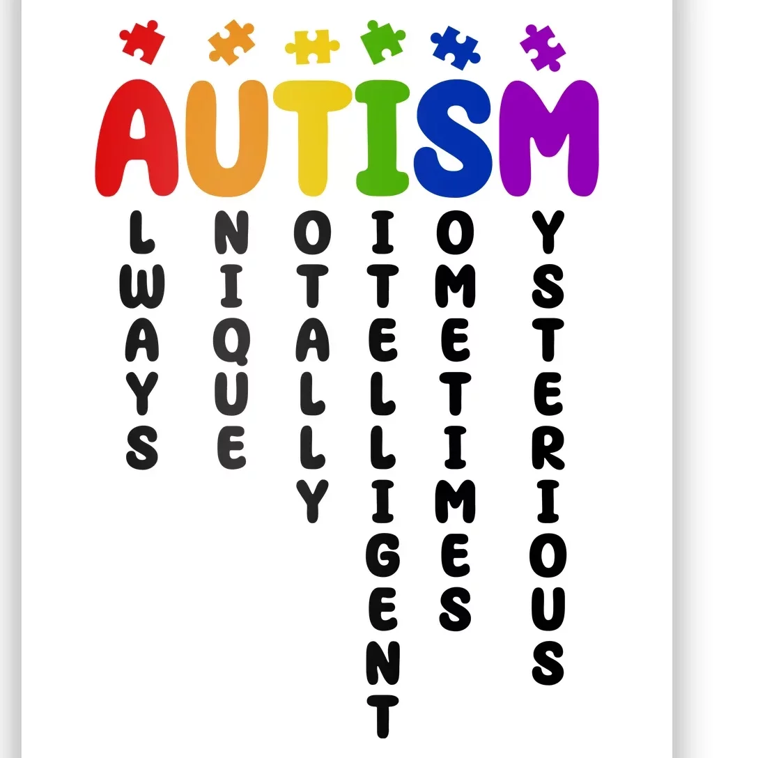 Always Unique Autism Definition Quote Poster