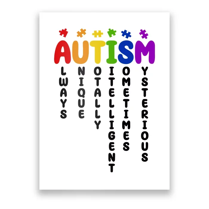 Always Unique Autism Definition Quote Poster