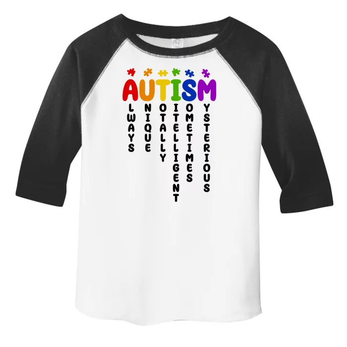 Always Unique Autism Definition Quote Toddler Fine Jersey T-Shirt