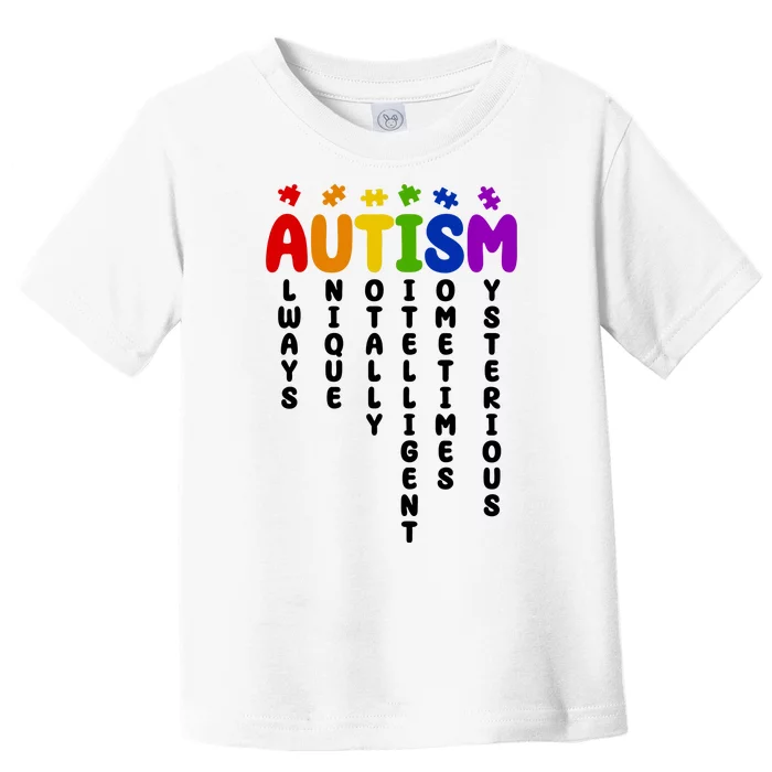 Always Unique Autism Definition Quote Toddler T-Shirt