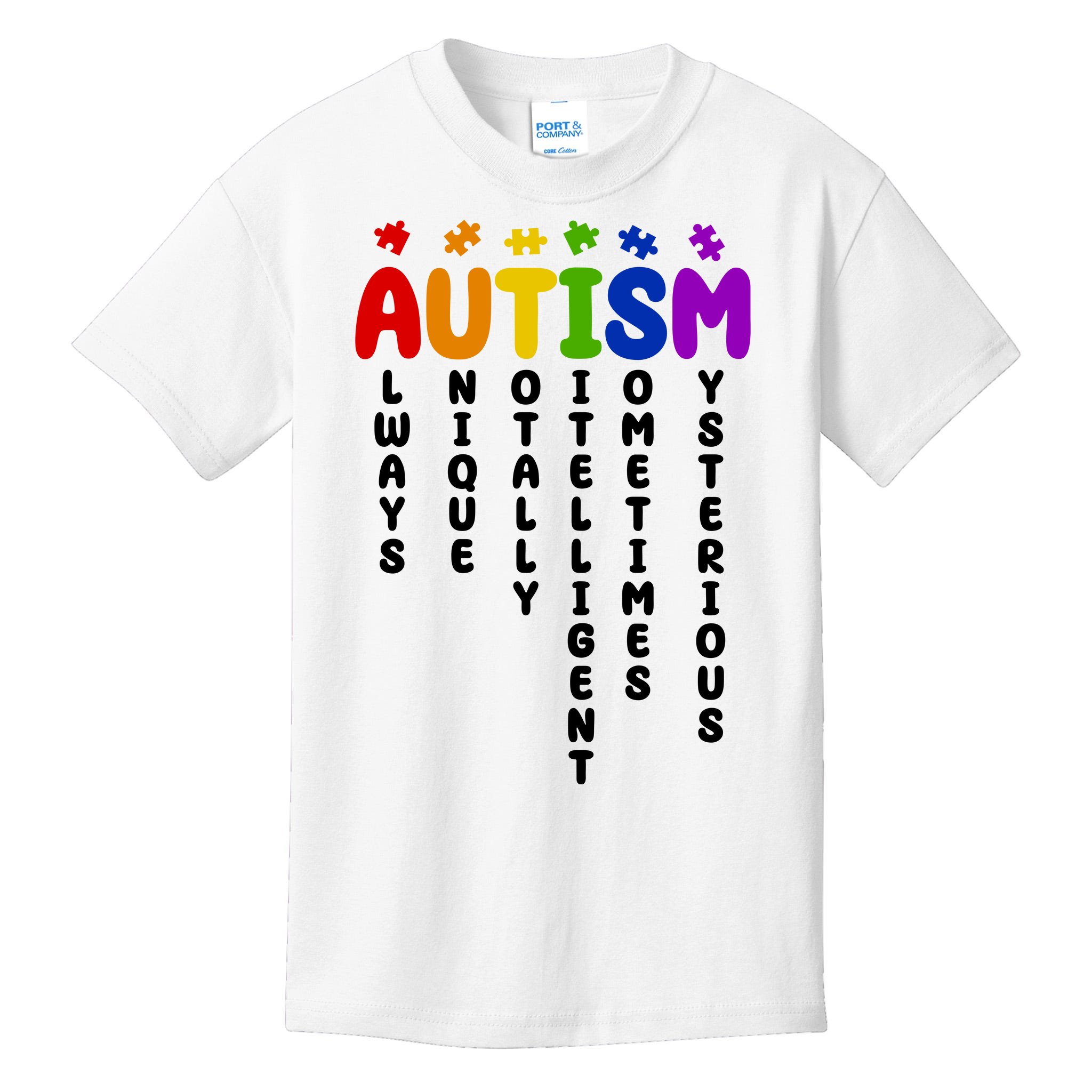 Unique Autism Definition Quote Kids T-Shirt |