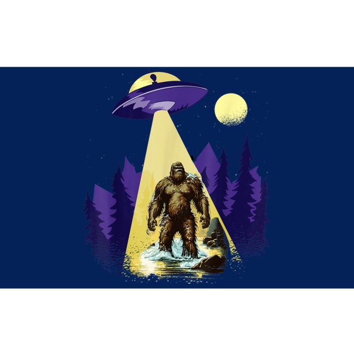 Alien UFO Bigfoot Sasquatch Hunter In National Park Bumper Sticker