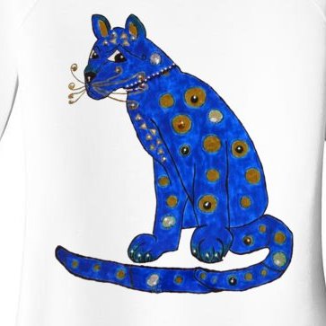ABBA Ugly Blue Cat Women’s Perfect Tri Tunic Long Sleeve Shirt