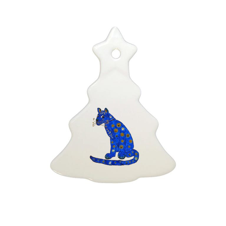 ABBA Ugly Blue Cat Tree Ornament