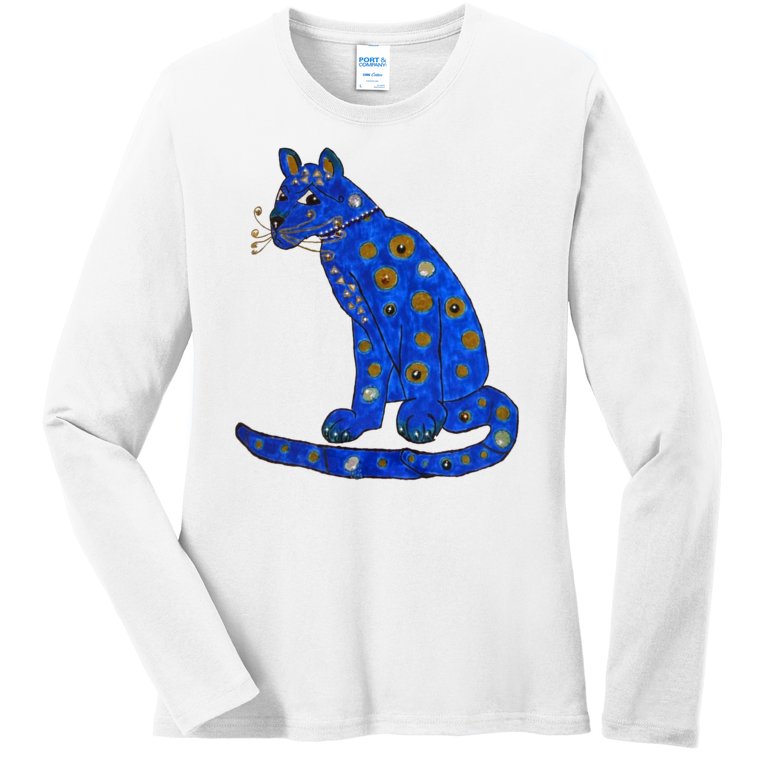 ABBA Ugly Blue Cat Ladies Missy Fit Long Sleeve Shirt