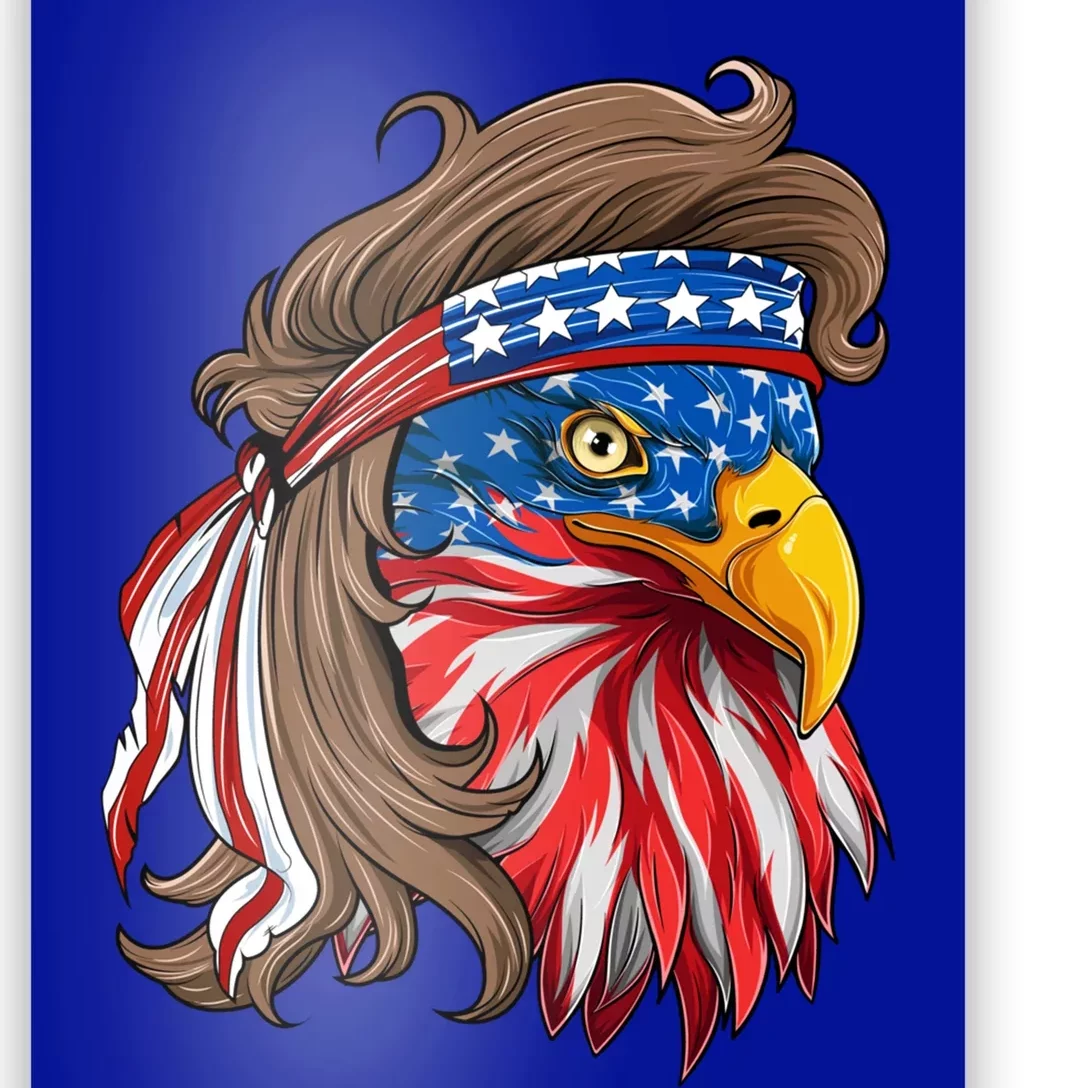 Patriotic Bald Eagle Mullet USA American Flag 4th Of July Kids Tie