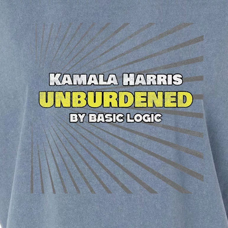 Antikamala Unburdened By Basic Logic Cool Distressed Garment-Dyed Women's Muscle Tee