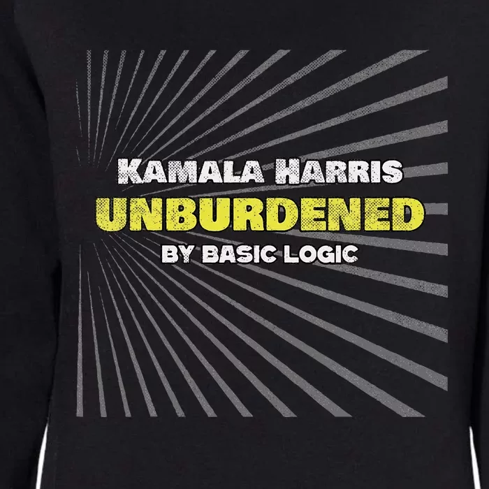 Antikamala Unburdened By Basic Logic Womens California Wash Sweatshirt