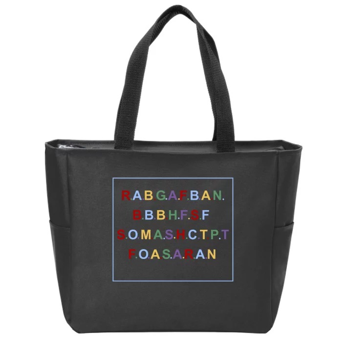 Act Up City Girl Rabgafban Zip Tote Bag