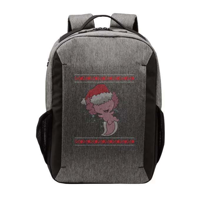 Axolotl Ugly Christmas Sweater Design Vector Backpack