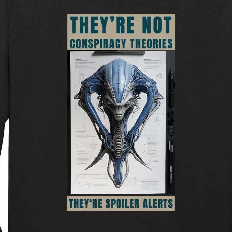 Alien Ufo Conspiracy Theory Disclosure Tall Long Sleeve T-Shirt