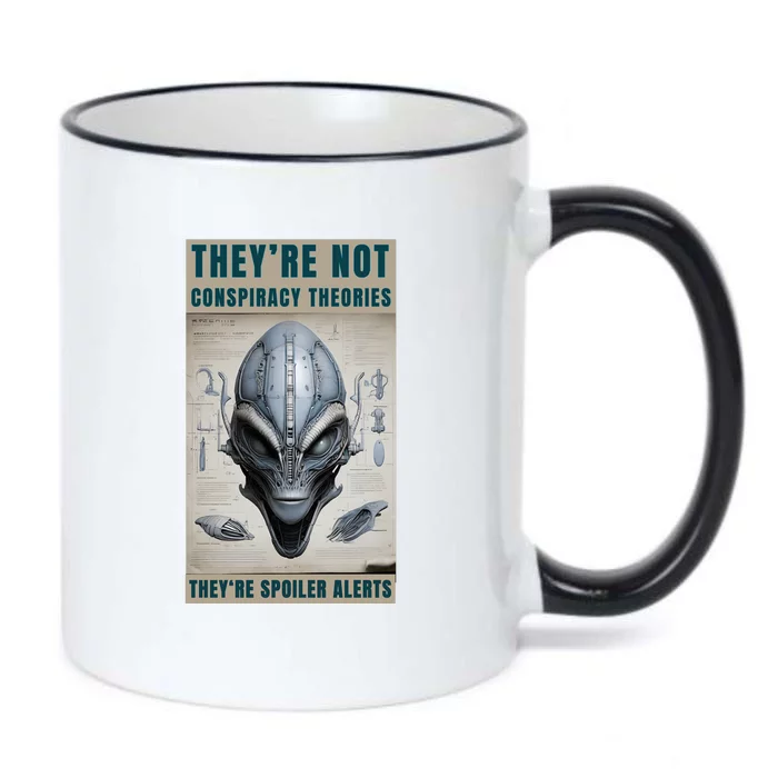 Alien Ufo Conspiracy Theory Disclosure Black Color Changing Mug